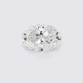 1,02 ct oval lab-grown diamant sett ovenfra