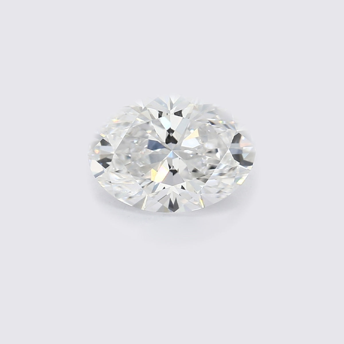 1,02 ct oval lab-grown diamant sett ovenfra