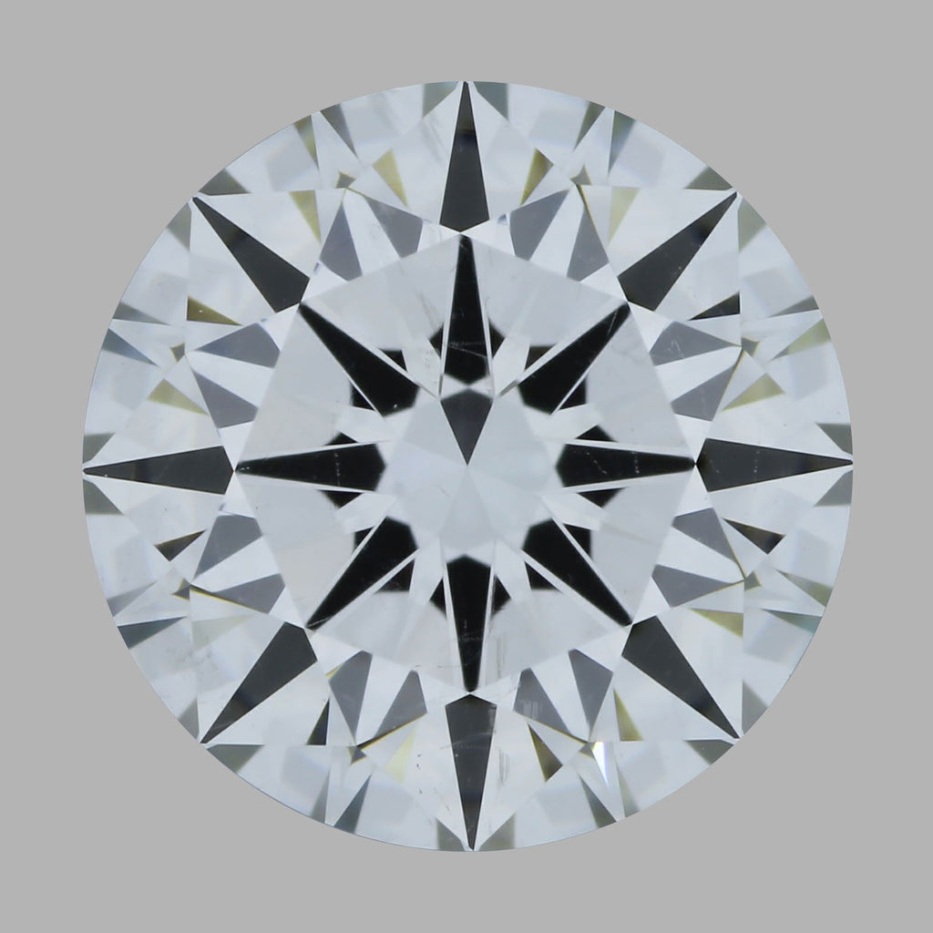 1,51 ct rund lab-grown diamant sett ovenfra