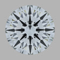 1,51 ct rund lab-grown diamant sett ovenfra