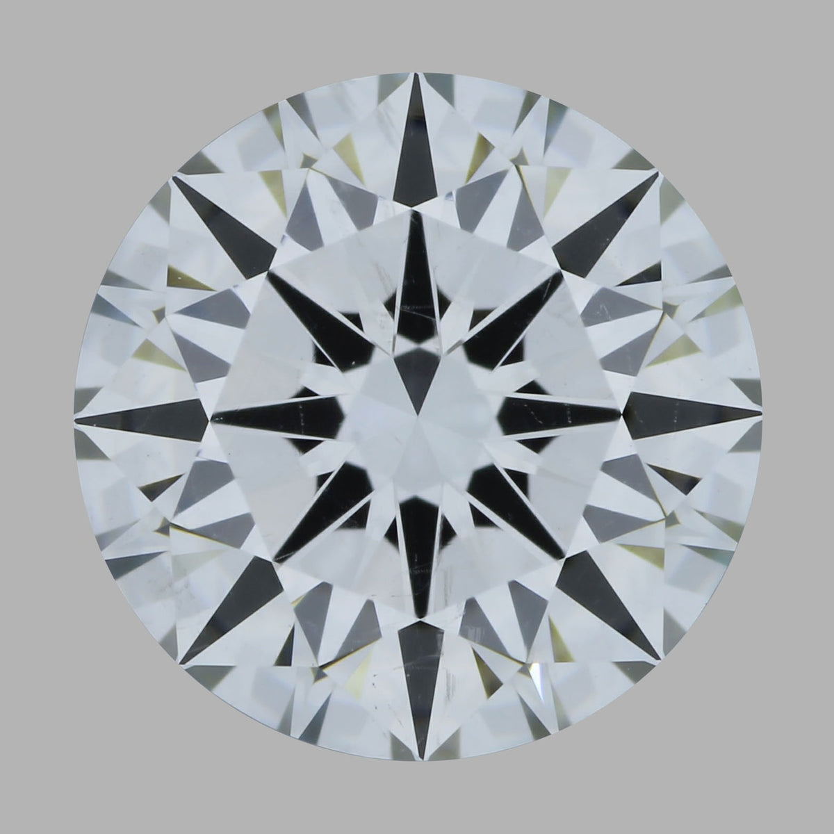 1,51 ct rund lab-grown diamant sett ovenfra
